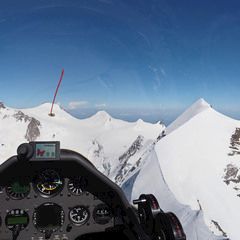 Flugwegposition um 14:14:41: Aufgenommen in der Nähe von 11010 Rhêmes-Saint-Georges, Aostatal, Italien in 4333 Meter